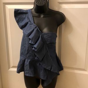 NY&Co. Denim Half-shirt